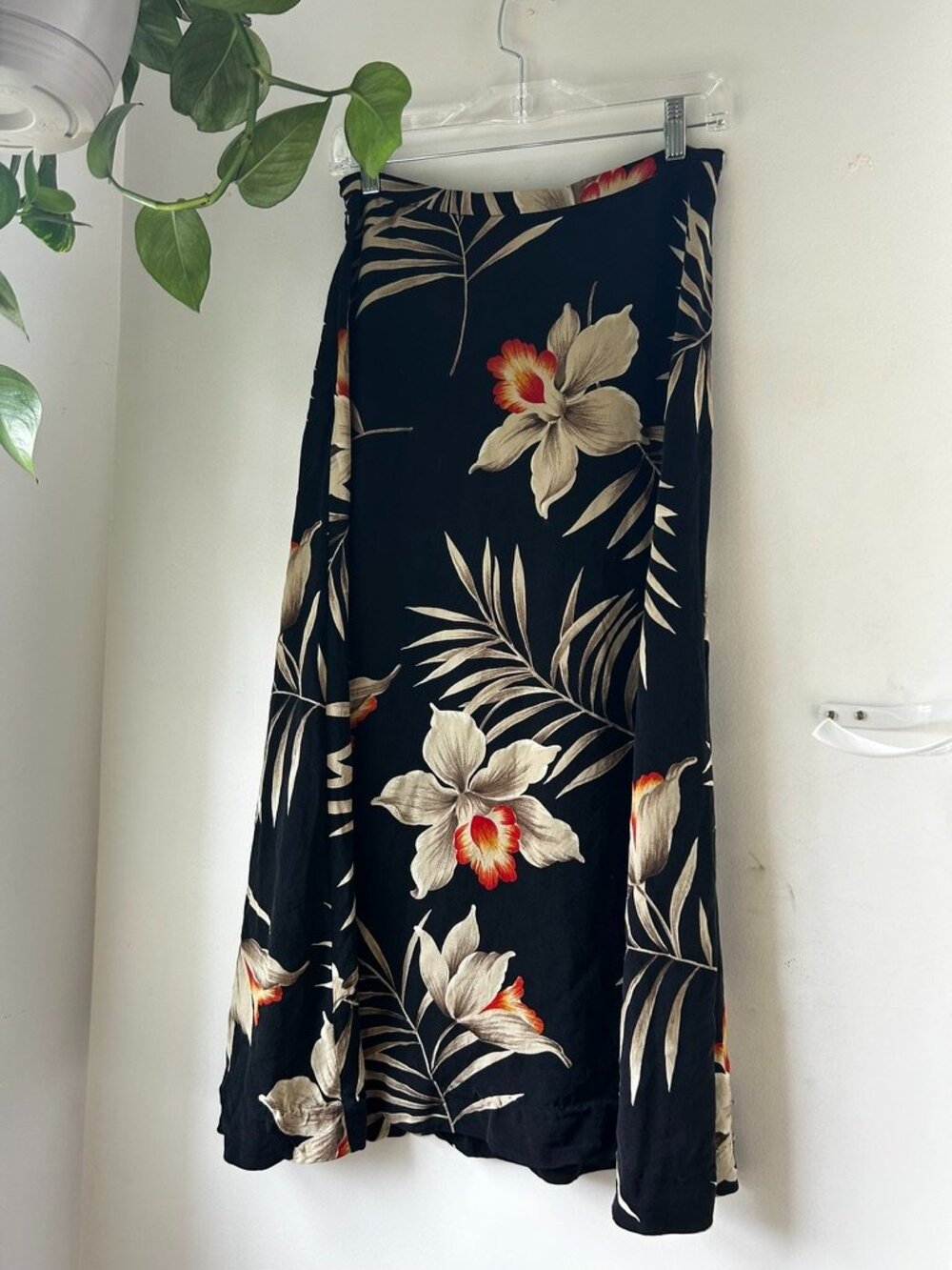 Jones New York Floral Tropical Patterned Maxi Skirt